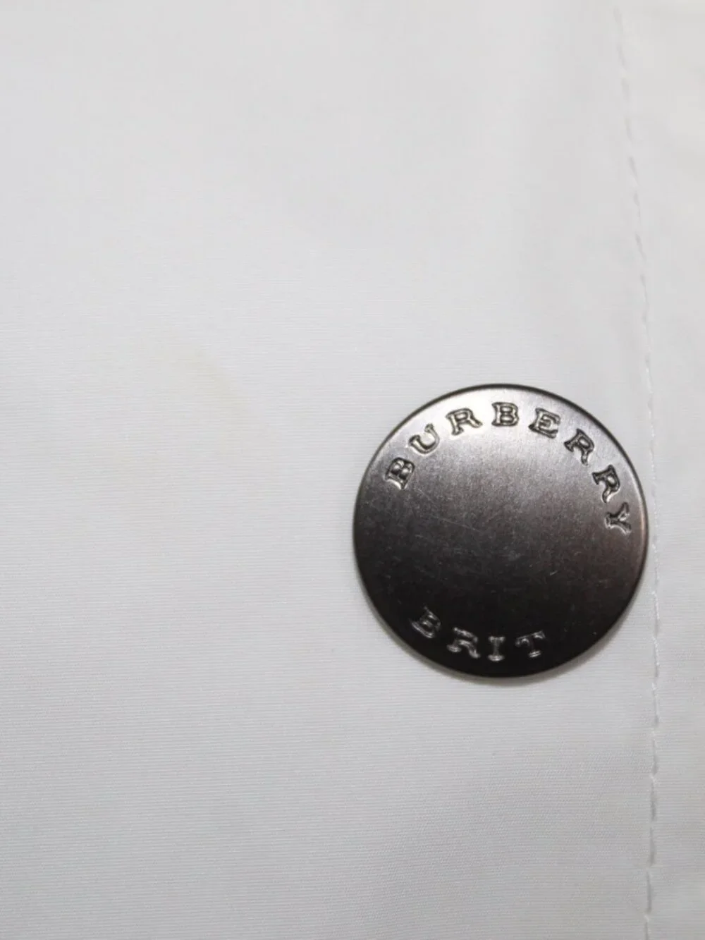 Burberry Brit White Removable Hooded Belted Trench Jacket Coat US 8 UK 10 IT 42 - Picture 3 of 14